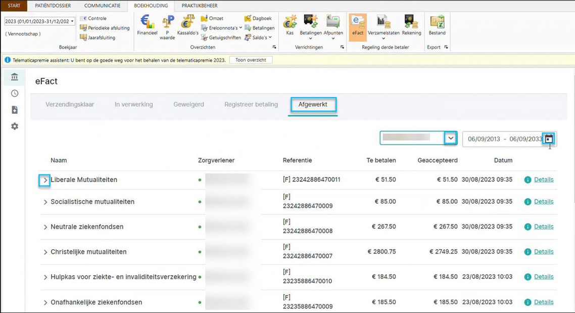 Starten met eFact